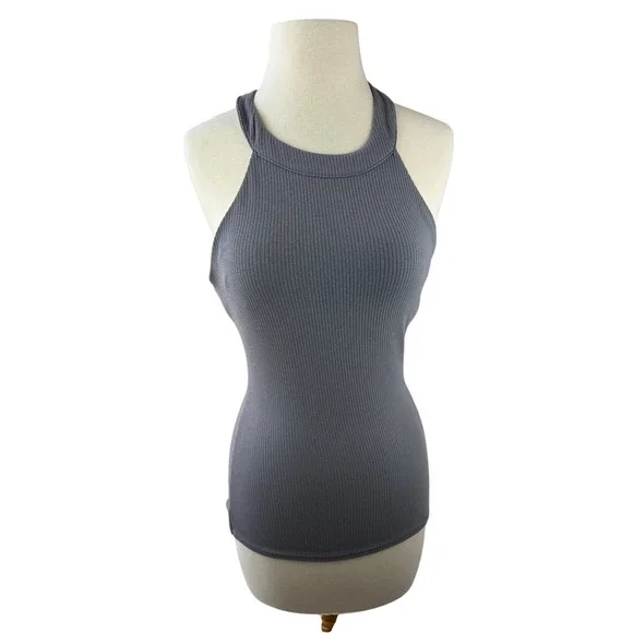 Alo Yoga Ribbed Insight Tank Purple Dusk Women's Size Small - Picture 14 of 14